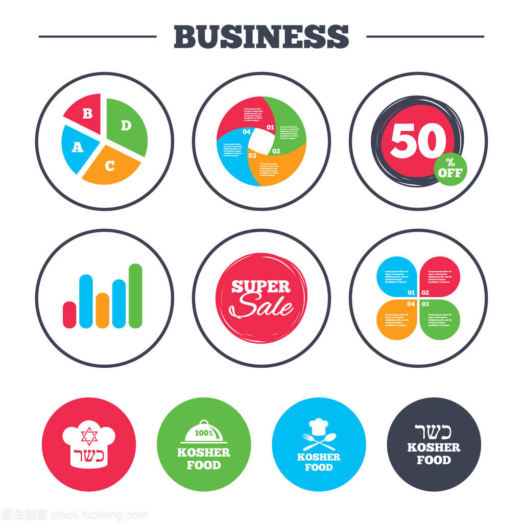 洁食产品图标 食品互联网销售中的信任标识